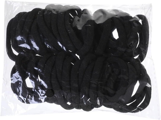 50Pcs/Set Women Colorful Nylon Elastic Hair Bands Ponytail Holder Rubber Bands Scrunchie Headwear(Blue)