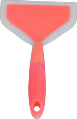 Heat Spatula, Silicone Wide Mouth Spatula Pancakes Fried Shovel Flexible Turner for Kitchen Utensils (Orange Head)