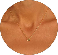 ASCOMY Dainty Gold Necklace for Women 14K Gold Plated Necklaces for Her Delicate Love Heart Necklace Heart Pendant Necklace Cute Necklaces Festival Jewelry Gift for Women