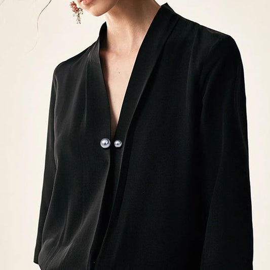 Brooch Pins Safety Pins Scarf Ring Clip Pearl Jewelry Scarf Buckle Pearl Brooches etal Lapel Pin Brooch Pins Sweater Shirt Cardigan Brooch for Women Fashion Pack of 3