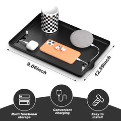 Bedside Table College Dorm Room Essentials Clip On Nightstand Floating Bed Side Table for Bunk Bed Top Bunk