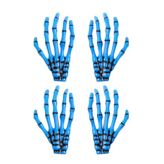 AKOAK 2 Pairs (4 Pcs) Halloween Hair Clip with Skeleton Hand Claw, Female Hair Styling Accessories for Girls (White)