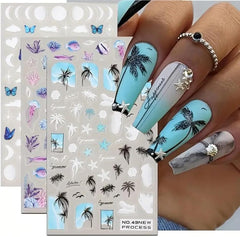 4 Sheets Cute Pink Cat Nail Art Stickers Set - 3D Cartoon Kitten Graffiti Nail Decals for DIY Manicure, Self-Adhesive Nail Decal Nail Art Supplies Manicure Sliders, Perfect for Girls' Nail Care