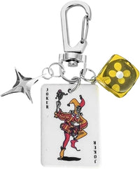 Angyape Cool Y2K Keychain Dice Star Keychain Bag Charms Purse Charms for Handbags Car Keys Accessories Gifts for Women Men