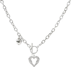 Irregular Heart Necklace for Women Y2k Pink Zircon Pearl Diamond Women's Fashion Pendant Hot Fashion Pink Jewelry for Women