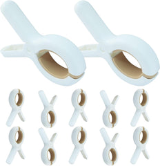 6 Pack Beach Towel Clips, Plastic Clothespins, Outdoor Drying Rack Clips for Drying Laundry on Clothesline and Hanging Rack & Home and Outdoor Use