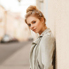 Metal Star Hair Clips, 10Pc 1.2In Silver Y2K 2000s Hair Barrettes Clips, Non-Slip Star Snap Hair Clips Accessories Small for Girls Women Parties (Silver)