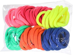 50Pcs/Set Women Colorful Nylon Elastic Hair Bands Ponytail Holder Rubber Bands Scrunchie Headwear(Green)