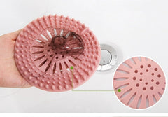 3pcs Sink, Sewer Filter Screen, Bathroom Floor Drain, Water Tank, Anti Clogging Hair Filter(Pink, 3 Pieces)