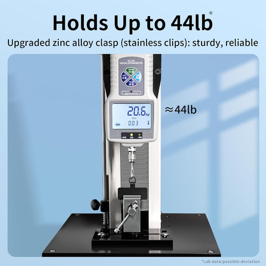 Heavy Duty Tether Tab - 44lbs Load Capacity, Metal Lanyard Patch & Strap Adapter for iPhone Android, Universal for Full Phone Cases (Fashion Silver+Black)