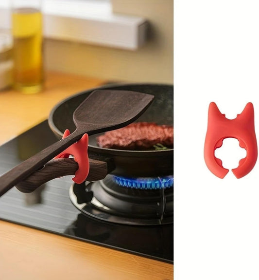 Ckzpdo（6 Pack) Silicone Cutlery Rack, Stovetop Silicone Spoon Rack, Non-Slip Spoon Rack Stovetop Storage Rack, Steam Releaser, Heat-Resistant Kitchen Utensil