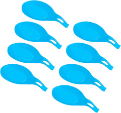 uxcell Silicone Spoon Rest, 7.68" x 3.74" Heat Resistant Kitchen Utensil Holder Spatula Ladle Rest for Counter Stove Top, Dark Gray 4Pcs