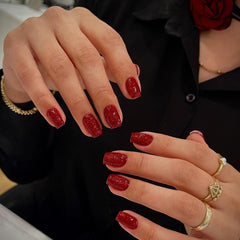 KQueenest Cat Eye Light Pink Press on Nails Medium Almond, 30 Pcs Glitter Nude Pink Fake Nails Press ons, Sparkly Acrylic Nails with UV Coating, Reusable Glue on Nails for Women Summer