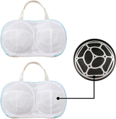 Mesh Laundry Bags for Washing Machine Durable Zippered Bags for Bra and Underwear Lingerie Wash Bags with 3D Bracket Bra Washer Protector Travel Use