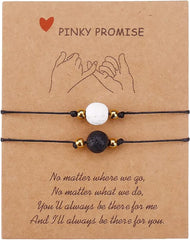 Best Friend Bracelets Couples Bracelets for 2 Matching Yin Yang His and Her Lover Bracelet Jewelry for Bff Friendship Relationship Boyfriend Girlfriend Valentines Gift