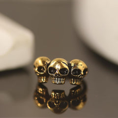 Skull Halloween Earrings for Women,Skull Skeleton Ear Cuffs Punk Non-piercing Cartilage Earring Clip on Earrings for Men Gothic Halloween Jewelry Costume Accessories