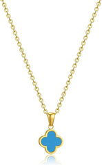 Clover Necklace for Women 18K Gold Plated Four Leaf Clover Pendant Necklaces Lucky Jewelry Gifts for Women