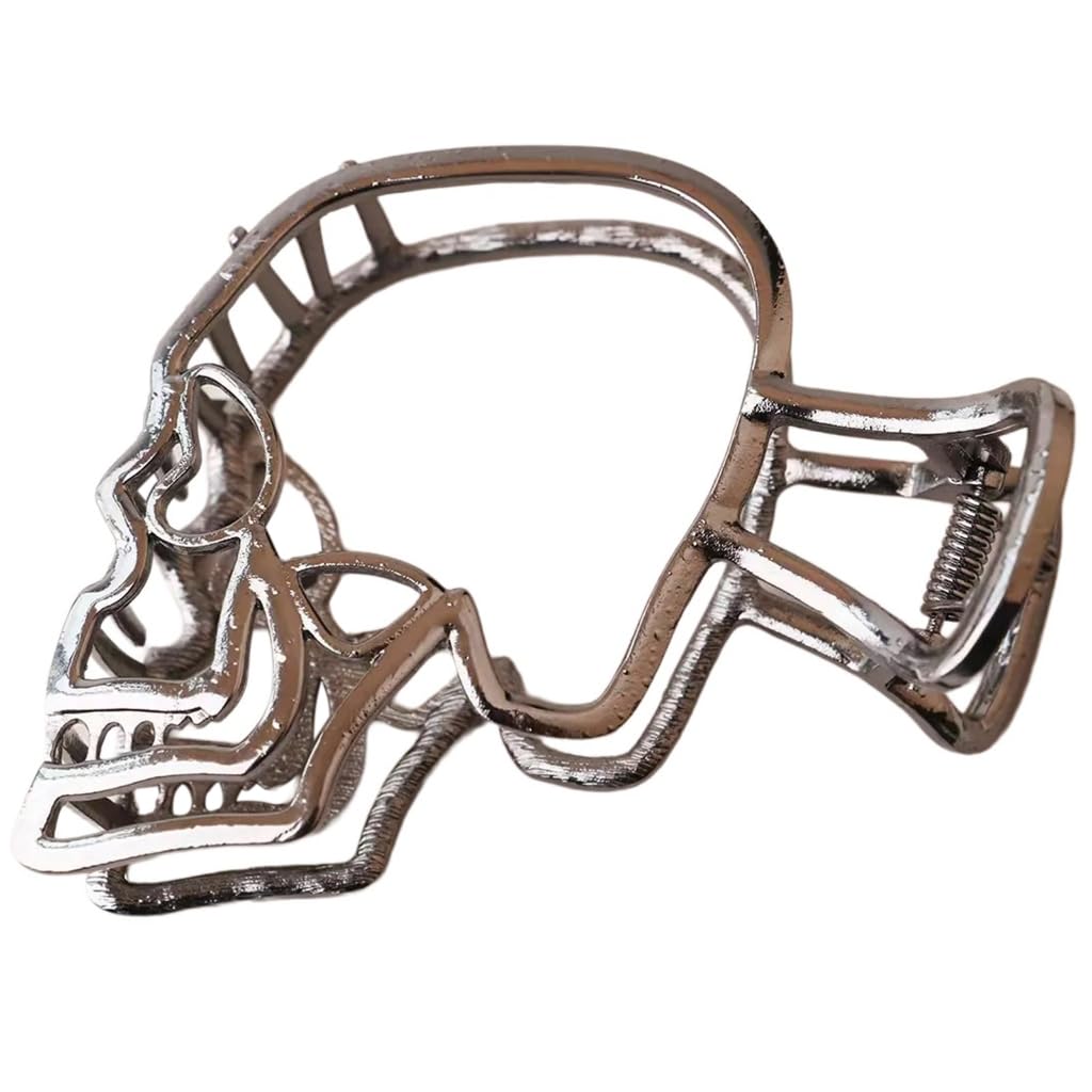 Novelty Skull Shape Claw Clip Hair Claw for Adult Kids Halloween Hair Clip Hair Grip Cosplay Costume Hair Styling Tool