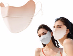 UPF 50+ Sun Protection Face Mask for Women Ice Silk Breathable UV Face Shield Mask Cover for Cycling Hiking Outdoor Sports