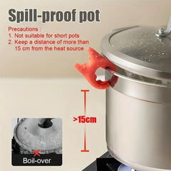 Ckzpdo（6 Pack) Silicone Cutlery Rack, Stovetop Silicone Spoon Rack, Non-Slip Spoon Rack Stovetop Storage Rack, Steam Releaser, Heat-Resistant Kitchen Utensil