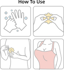 40 Pieces Nipple Covers Disposable Breast Pasties Self-adhesive Invisible Nipple Stickers Petals Breast Covers