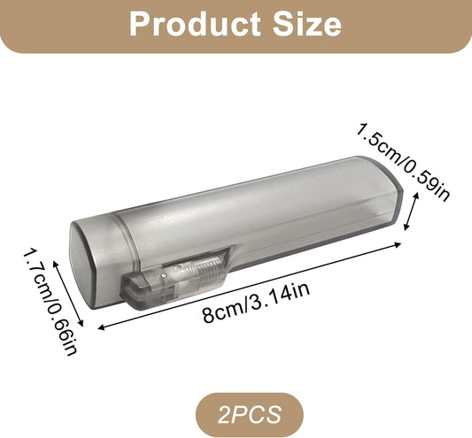 2PCS Transparent Toothpick Case for Cocktail Sticks, Portable Toothpick Holder with Lid, Compact Storage for Travel, Picnic, and Everyday Carry, Great for Organizing and Easy Access