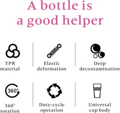 Silicone Bottle Cleaning Brush with Long Handle, Water Bottle Cleaner Brush for Baby Bottles, Vase, Sports Bottle, Glassware, Perfect for Smaller Diameter Bottle Openings (2PCS), Gray