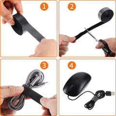 IFNOW 32FT Reusable Fastening Tape Cable Ties Double-Sided Hook-and-Loop Cable Management Tape Strength and Durability 0.4''/Width (Green, 0.4''/32FT,1PCS)