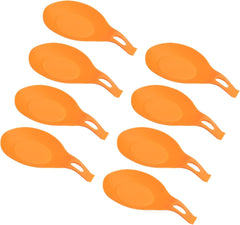 uxcell Silicone Spoon Rest, 7.68" x 3.74" Heat Resistant Kitchen Utensil Holder Spatula Ladle Rest for Counter Stove Top, Dark Gray 4Pcs