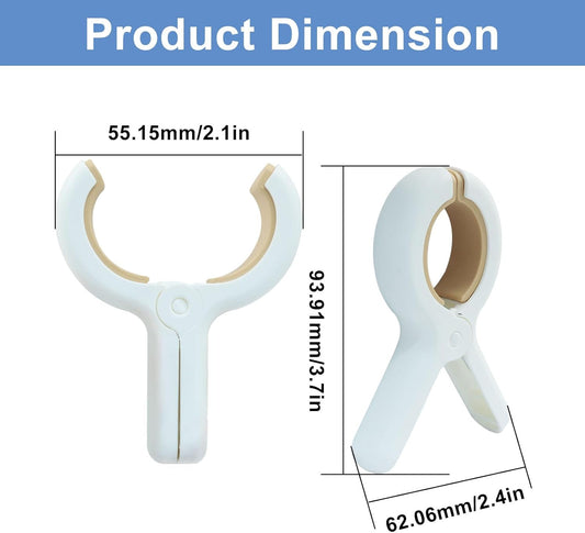 6 Pack Beach Towel Clips, Plastic Clothespins, Outdoor Drying Rack Clips for Drying Laundry on Clothesline and Hanging Rack & Home and Outdoor Use