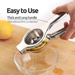 Lemon Squeezer Stainless Steel, with Premium Quality Heavy Duty Solid Metal Squeezer Bowl, Perfect for Juicing Oranges & Lemons.