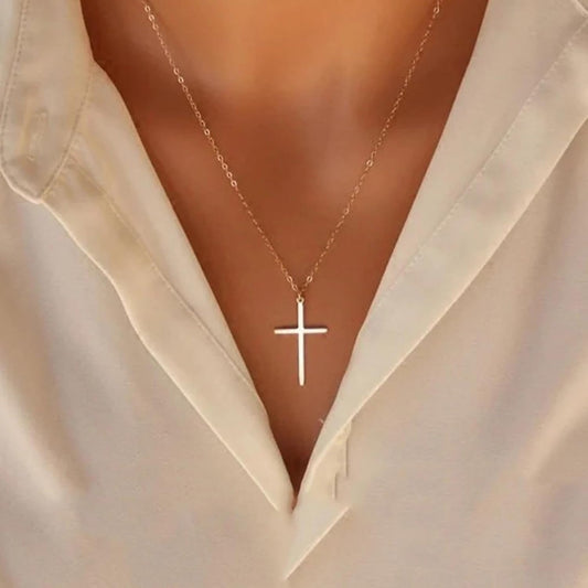 Necklace Pendant Chain Men Women Jewellerycross Pendant Necklace Women Men Simple