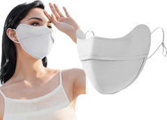 UPF 50+ Sun Protection Face Mask for Women Ice Silk Breathable UV Face Shield Mask Cover for Cycling Hiking Outdoor Sports