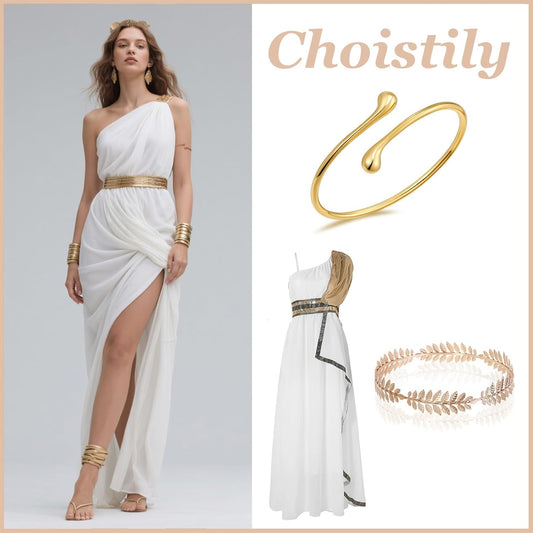 Choistily Arm Cuff Gold Layered Bracelet Adjustable Upper Arm Bangle Jewelry Gifts for Women Boho Halloween Costume Accessories