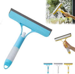 3 in 1 Window Cleaning Scraper with Spray, 2025 New Multi-Function Glass Cleaner Squeegee Tool for Shower Glass, Tile, Mirror Cleaning, All-Purpose Spray Function Brush with Ergonomic Handle (Yellow)