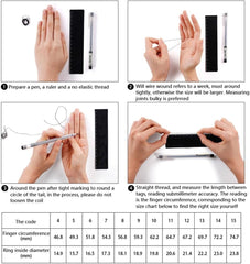 Multipurpose Skull Gothic Rings Retro Black Gold Heart Love Crystals Zirconia Accessory for Christmas Valentines Day