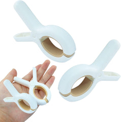 6 Pack Beach Towel Clips, Plastic Clothespins, Outdoor Drying Rack Clips for Drying Laundry on Clothesline and Hanging Rack & Home and Outdoor Use