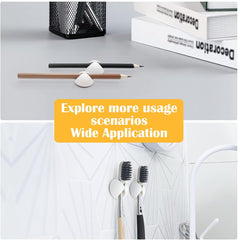 Silicone cable management holders, Adhesive Cable Management Cord Organiser, Cable Clips Holders for desk, power cable, headphone cable, TV cable, Home office (8 White)