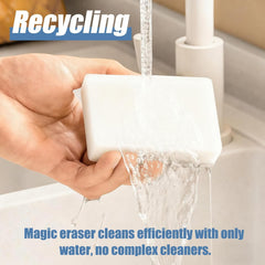 50 Pcs Magic Sponges Cleaning - Efficient decontamination, Multifunctional Melamine Sponge Suitable for Kitchen, Shoe,Send,Floor,Send Goods from Local Warehouse (50)