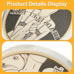 1 Piece Funny Double-Sided Heads & Tails Coin – Acrylic Couple Challenge Token Playful Adult Joke for Date Night & Prank Fun