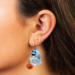 halloween Earrings Cute Spooky Ghost Pumpkin for Women Earrings Dangle Fun Jewelry Gifts Fashion Earring Jewelry