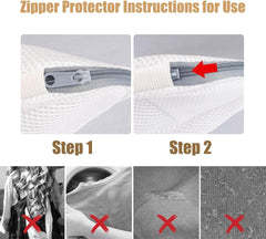 Mesh Laundry Bags for Washing Machine Durable Zippered Bags for Bra and Underwear Lingerie Wash Bags with 3D Bracket Bra Washer Protector Travel Use