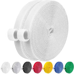 IFNOW 32FT Reusable Fastening Tape Cable Ties Double-Sided Hook-and-Loop Cable Management Tape Strength and Durability 0.4''/Width (Green, 0.4''/32FT,1PCS)