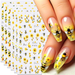 3D Nail Art Stickers Small Expressions Nail Decals Self-Adhesive Nail Stickers Cartoon Funny Emoticons Nail Art Supplies Cute Manicure Accessories for Women DIY Acrylic Nails Decorations 6 Sheets
