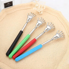 DOCCESTU Stainless Steel Back Scraper Super Portable Retractable Back Scraper for Men and Women Retractable Massage Tool Ghost Claw to Relieve Body itching Cute Claw(Black)