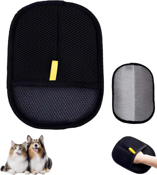 Pet Hair Remover Glove, Double-Sided Grooming Mitt, Reusable Cleaning Tool for Furniture and Upholstery (1)