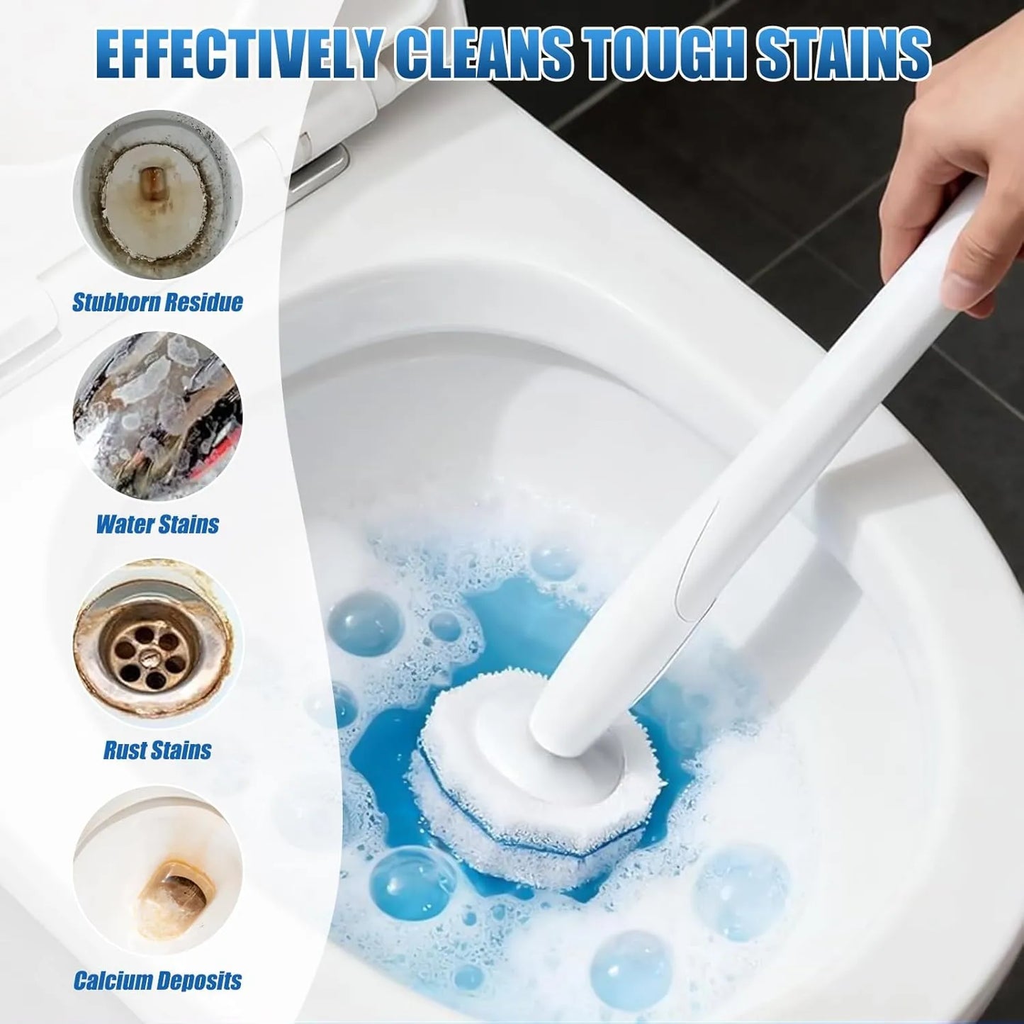 50PC Toilet Wand Refills for Hygienic Toilet Cleaning