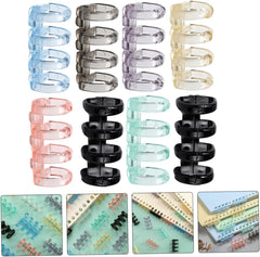 16pcs Adjustable Loose Leaf Binder for Notebook Flexible Multi Binding Coils Convenient for Organizing Pages and Documents for Projects and Study Cards