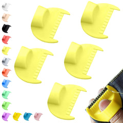 4mm Seam Guide for Hand Sewing Edge Lockranding Tool, Sewing Needle Gauge Measuring Tool, Mini Finger Ruler Kit Ideal for Leather/Fabric/Craft Sew, Blue 2 Pcs