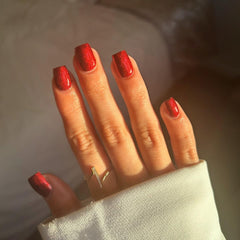 KQueenest Cat Eye Light Pink Press on Nails Medium Almond, 30 Pcs Glitter Nude Pink Fake Nails Press ons, Sparkly Acrylic Nails with UV Coating, Reusable Glue on Nails for Women Summer